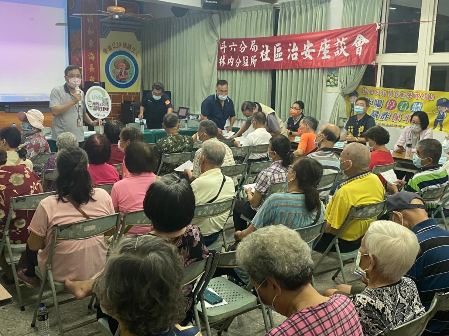 本署林明宏觀護人於社區治安會議中進行反賄選宣導