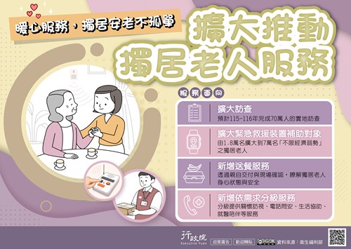 擴大打造獨居老人一體化的服務體系