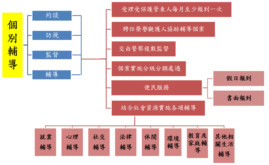 觀護人個別輔導流程